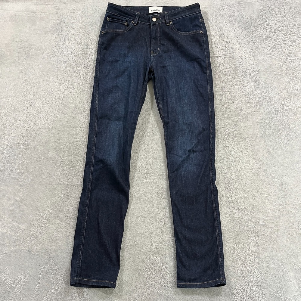 DUER Jeans Mens 28x32 Blue Slim Skinny Stretch Denim Pants Casual